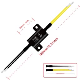 Motorcycle LED Accessories LED Turn Signal Decoder MotorTurn Signal Lamps Resistors 25W 6.8/8/10Ohm