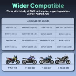 6 Inch Wireless CarPlay Moto Android Auto Portable Digital Motorcycle Dashboard GPS Navigation For BMW R1200GS R1250GS S1000XR