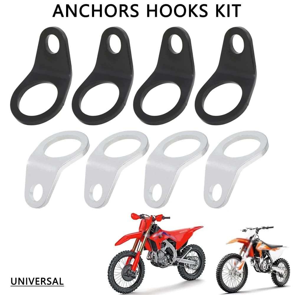 Universal Anchors Hooks Tool Iron Hooks Kit Motorcycles Accessories For Surron Honda KTM Yamaha CRF XC EXC 85 125 250 Dirt Bike