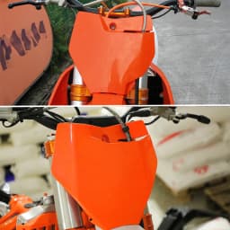 Motorcycle Front Number Plate Plastic Cover Fit for KTM SX SXF XC 125 250 350 Dirt Pit Bike Motocross Enduro Moto Free Shipping