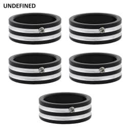 Rear Sprocket Flat Bolt Cover Caps for Harley Softail Fat Boy 1993-2023 Sportster XL 883 1200 Touring Road King Glides Black