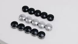 Rear Sprocket Flat Bolt Cover Caps for Harley Softail Fat Boy 1993-2023 Sportster XL 883 1200 Touring Road King Glides Black