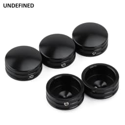 Rear Sprocket Flat Bolt Cover Caps for Harley Softail Fat Boy 1993-2023 Sportster XL 883 1200 Touring Road King Glides Black