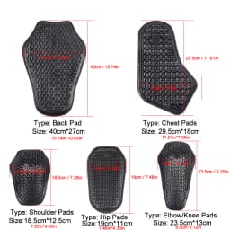 Motorcycle Armor CE certified Jacket Insert Back Protector Thicken High elasticity Rider Armor Back Spine Protective Pad