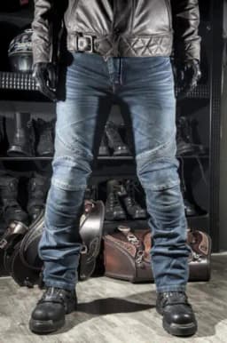 Komine - Men's Motorcycle Jeans, Men's Motorcycle Jeans, Protective Equipment, Knee Guards YJF