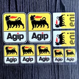 Motorcycle Stickers AGIP Eni Oil Lubricants Laminated Aprilia Graphics Reflective Decal for KTM YAMAHA Kawasaki Suzuki Honda BMW