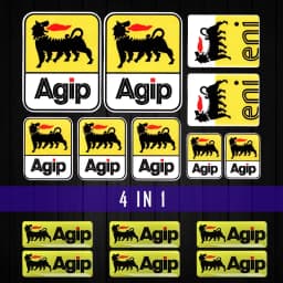Motorcycle Stickers AGIP Eni Oil Lubricants Laminated Aprilia Graphics Reflective Decal for KTM YAMAHA Kawasaki Suzuki Honda BMW