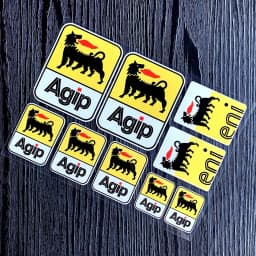 Motorcycle Stickers AGIP Eni Oil Lubricants Laminated Aprilia Graphics Reflective Decal for KTM YAMAHA Kawasaki Suzuki Honda BMW