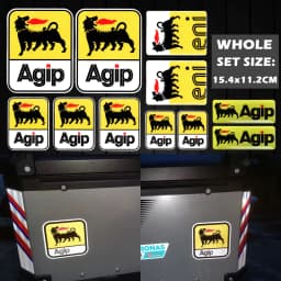 Motorcycle Stickers AGIP Eni Oil Lubricants Laminated Aprilia Graphics Reflective Decal for KTM YAMAHA Kawasaki Suzuki Honda BMW