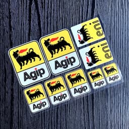 Motorcycle Stickers AGIP Eni Oil Lubricants Laminated Aprilia Graphics Reflective Decal for KTM YAMAHA Kawasaki Suzuki Honda BMW