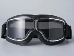 Motorcycle Glasses Windproof Motorcycle Helmet Glasses Sunglasses Retro Universal Folding Leather Retro Motorcycle Accessories