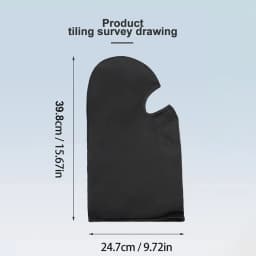 Summer Cycling Ice Silk Head Cover with Sweat Absorption and Moisture Wicking, Glasses Holes, Full Coverage, Windproof, Outdoor
