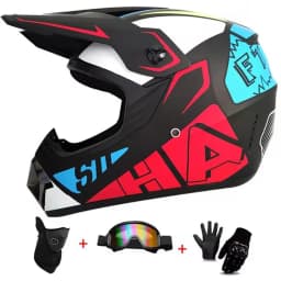 Youth Motorcycle Helmet Children Off Road Capacete Dirt Bike Downhill ATV DH Go-kart Cross DOT Approval Mountain Bike For Kids