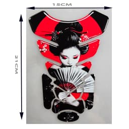Motorcycle Universal Tankpad, Tank Pad, 3D Tank Pad Stickers, Oil Gas Protector, Tank Protector for SUZUKI YAMAHA Free Keychain