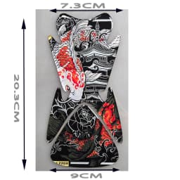 Motorcycle Universal Tankpad, Tank Pad, 3D Tank Pad Stickers, Oil Gas Protector, Tank Protector for SUZUKI YAMAHA Free Keychain
