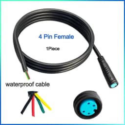 Waterproof Cable Julet Electric Cables 2/3/4/5/6/7Pin Connector for Ebike Light Throttle Ebrake Display Ebike Parts Extend