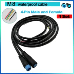 Waterproof Cable Julet Electric Cables 2/3/4/5/6/7Pin Connector for Ebike Light Throttle Ebrake Display Ebike Parts Extend