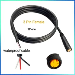 Waterproof Cable Julet Electric Cables 2/3/4/5/6/7Pin Connector for Ebike Light Throttle Ebrake Display Ebike Parts Extend