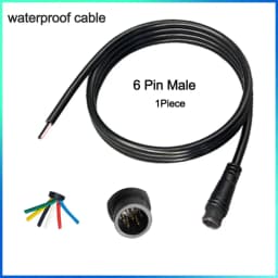 Waterproof Cable Julet Electric Cables 2/3/4/5/6/7Pin Connector for Ebike Light Throttle Ebrake Display Ebike Parts Extend