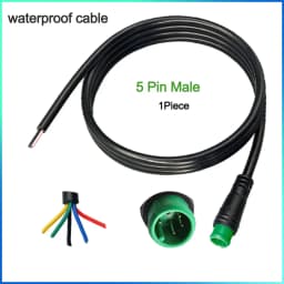 Waterproof Cable Julet Electric Cables 2/3/4/5/6/7Pin Connector for Ebike Light Throttle Ebrake Display Ebike Parts Extend