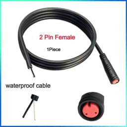 Waterproof Cable Julet Electric Cables 2/3/4/5/6/7Pin Connector for Ebike Light Throttle Ebrake Display Ebike Parts Extend