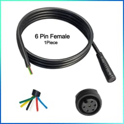 Waterproof Cable Julet Electric Cables 2/3/4/5/6/7Pin Connector for Ebike Light Throttle Ebrake Display Ebike Parts Extend