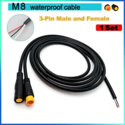 Waterproof Cable Julet Electric Cables 2/3/4/5/6/7Pin Connector for Ebike Light Throttle Ebrake Display Ebike Parts Extend