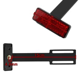 Universal Motorcycle Rear Reflector Cat's Eyes Long T-Holder Scooters Accessories For Honda For Harley For Yamaha For KTM