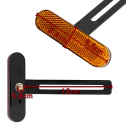 Universal Motorcycle Rear Reflector Cat's Eyes Long T-Holder Scooters Accessories For Honda For Harley For Yamaha For KTM