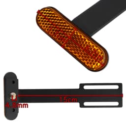 Universal Motorcycle Rear Reflector Cat's Eyes Long T-Holder Scooters Accessories For Honda For Harley For Yamaha For KTM