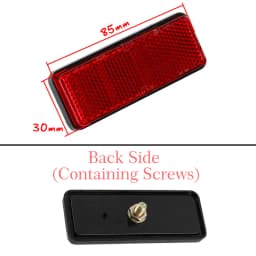 Universal Motorcycle Rear Reflector Cat's Eyes Long T-Holder Scooters Accessories For Honda For Harley For Yamaha For KTM