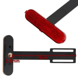 Universal Motorcycle Rear Reflector Cat's Eyes Long T-Holder Scooters Accessories For Honda For Harley For Yamaha For KTM