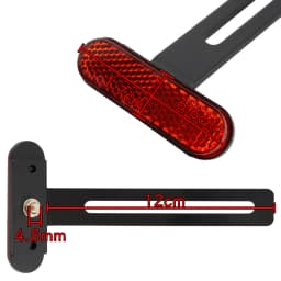 Universal Motorcycle Rear Reflector Cat's Eyes Long T-Holder Scooters Accessories For Honda For Harley For Yamaha For KTM