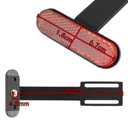 Universal Motorcycle Rear Reflector Cat's Eyes Long T-Holder Scooters Accessories For Honda For Harley For Yamaha For KTM