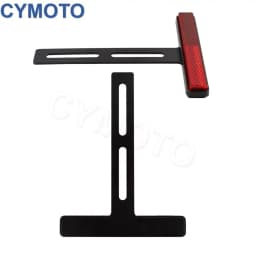 Universal Motorcycle Rear Reflector Cat's Eyes Long T-Holder Scooters Accessories For Honda For Harley For Yamaha For KTM