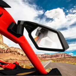 2Pcs UTV Side View Mirrors Rearview Mirror For Can Am Maverick X3 Max Turbo R 2017-2022