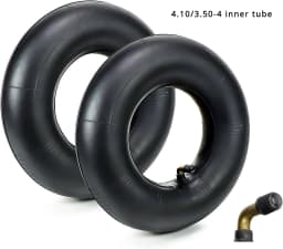 4.10/3.50-4" Camera 4.00-8'' 16x6.50-8 Inner Tubes (2-Pack) for Wheelbarrow,Trunk,Tractor,Garden Carts,Golf Cart,Mowers and More