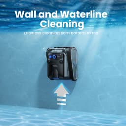 Cordless Robotic Pool Cleaner, Pool Vacuum for Inground Pools with 4 Motors, Wall & Waterline Cleaning, 300min Battery Life