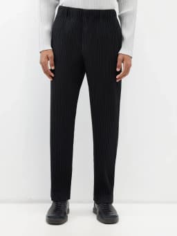 Miyake Pleated Blazers Business Casual Lined Blazer Top Fashion Suit Slim Fit Coat High Quality Jacket