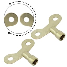2*Faucet Key Radiator Plumbing Bleed Bleeding Key Keys Solid Iron For Venting Air Valve Bathroom Wrenches Tool Sets