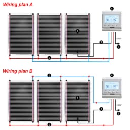 MINCO HEAT 240w/m2 New Graphene PTC Heating Film Infrared AC200~240V about 60C Warm Floor Heating Mat