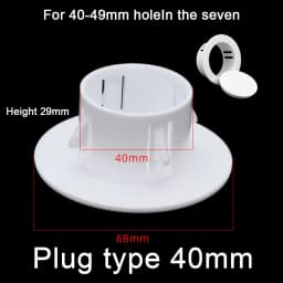 40-100mm Decorative Wall Hole Cover Protective Vents Decor Cap Plastic Plug For Air Conditioning Holes Pipeline Kitchen Tools