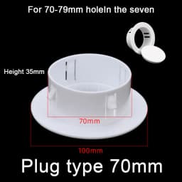 40-100mm Decorative Wall Hole Cover Protective Vents Decor Cap Plastic Plug For Air Conditioning Holes Pipeline Kitchen Tools