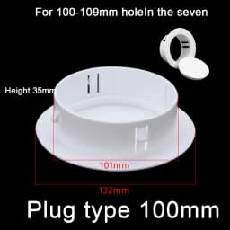 40-100mm Decorative Wall Hole Cover Protective Vents Decor Cap Plastic Plug For Air Conditioning Holes Pipeline Kitchen Tools