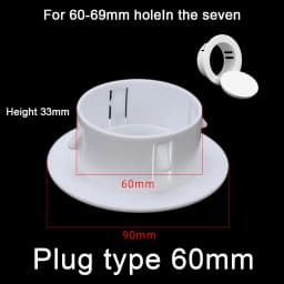 40-100mm Decorative Wall Hole Cover Protective Vents Decor Cap Plastic Plug For Air Conditioning Holes Pipeline Kitchen Tools