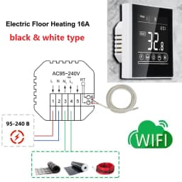 MINCO HEAT Tuya WiFi Smart Thermostat 16A for Electric Floor Heating System Temperature Voice Controller for Google Home Alexa