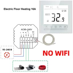MINCO HEAT Tuya WiFi Smart Thermostat 16A for Electric Floor Heating System Temperature Voice Controller for Google Home Alexa