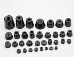 Small Shock Absorption Chair Mat Floor Protector for Desk Chair Insulation Black Non-slip Rubber Furniture Leg Pads Cabinet Legs