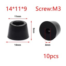 Small Shock Absorption Chair Mat Floor Protector for Desk Chair Insulation Black Non-slip Rubber Furniture Leg Pads Cabinet Legs