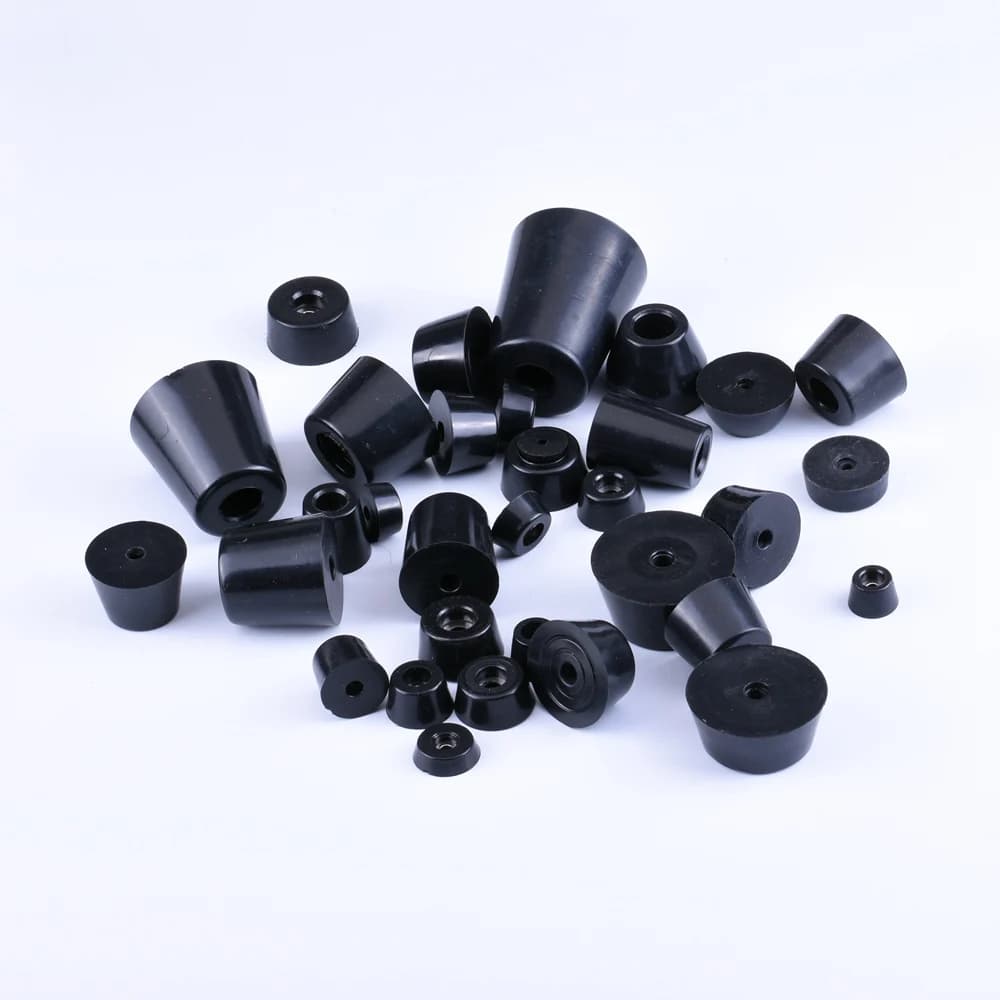 Small Shock Absorption Chair Mat Floor Protector for Desk Chair Insulation Black Non-slip Rubber Furniture Leg Pads Cabinet Legs